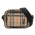 Paddy Check Messenger, &pound;395, Handbags, Black/Brown/Cream/Red, Canvas, Front view